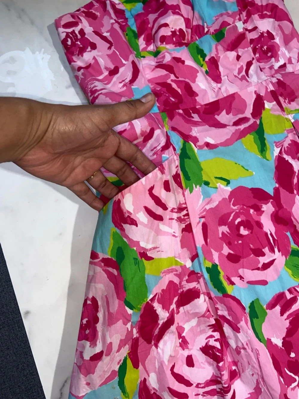 Lilly Pulitzer Blossom Strapless Mini Dress Hottie Pink Size 00 - Picture 4 of 17